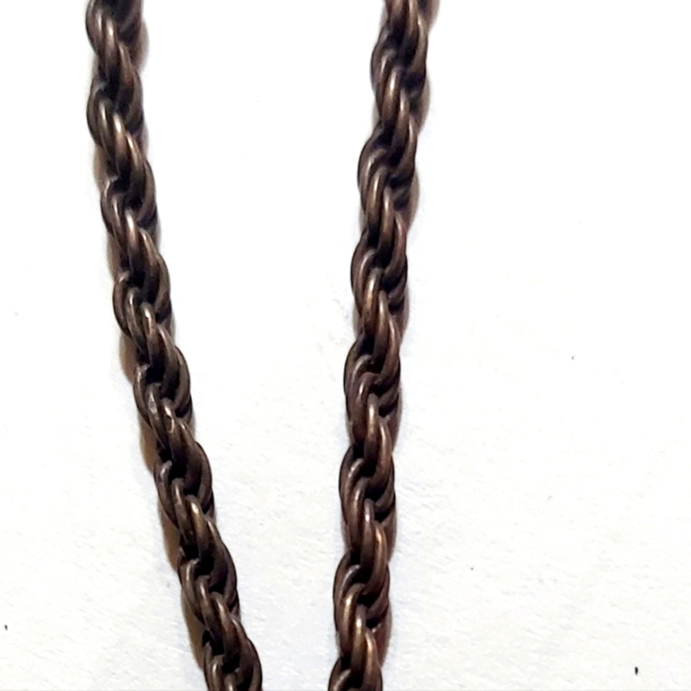 925 Livior Italy Black Twisted Necklace 18"